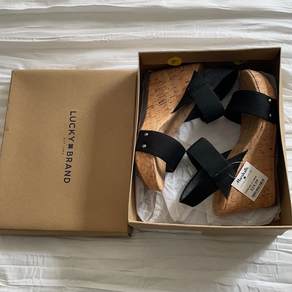 Black Lucky Brand Wedges
